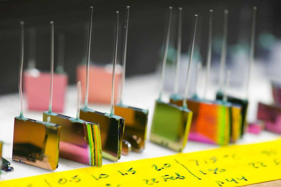 A variety of silicon chip micro-reactors developed by the MIT team. 