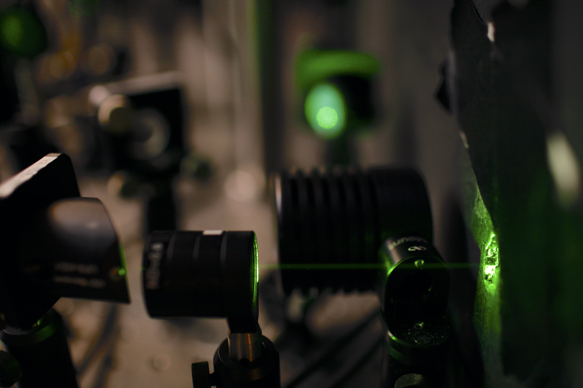 A closeup of research in a laser lab. Image: Dominick Reuter